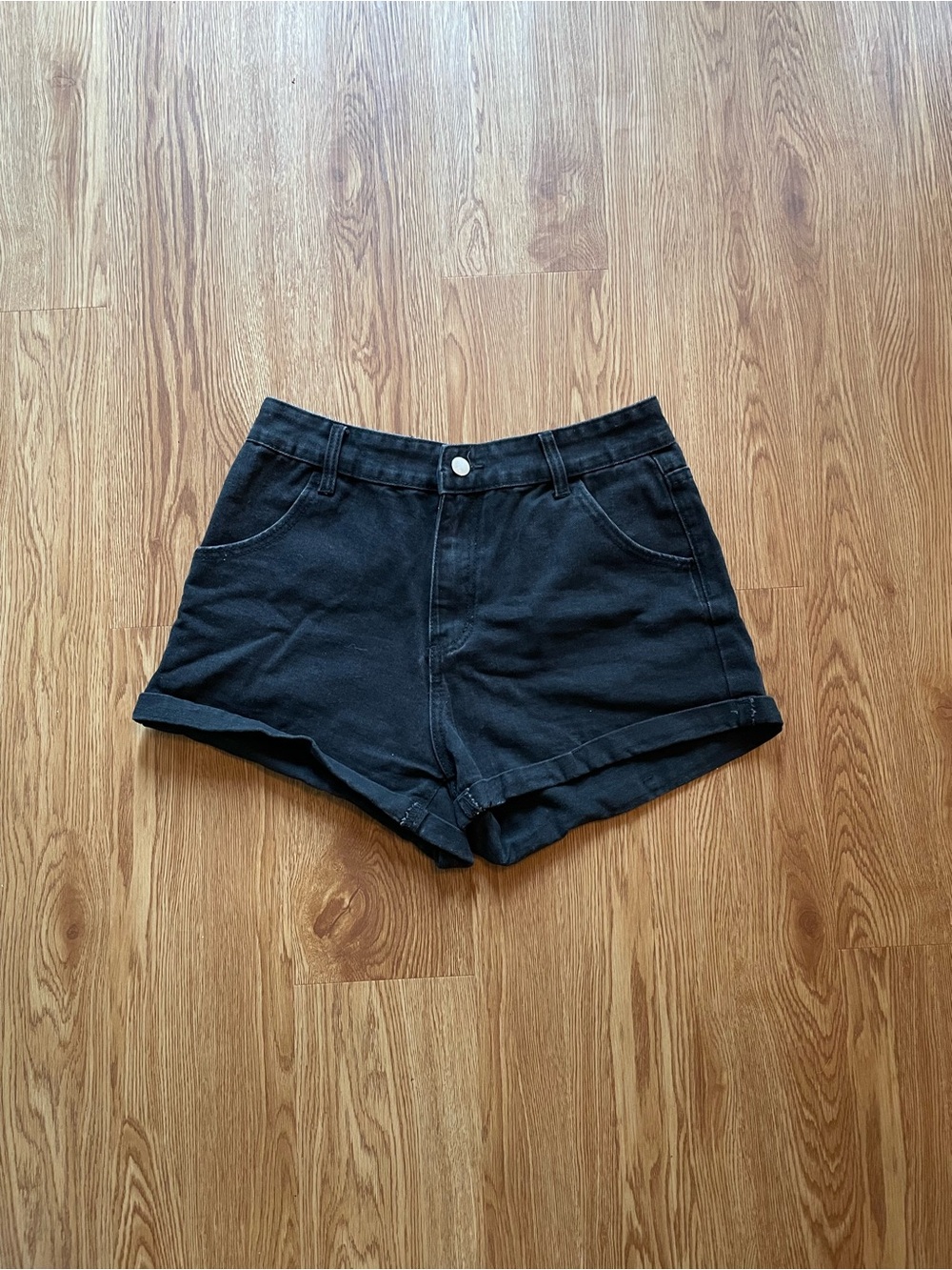 SHEIN Black High-Waist Women's Shorts